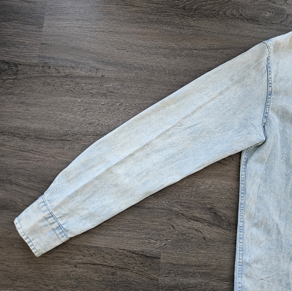 Frank & Eileen Acid Washed Luke Button Down Top Shirt Size X-Small View 5